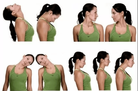 exercices pour l'ostéochondrose cervicale